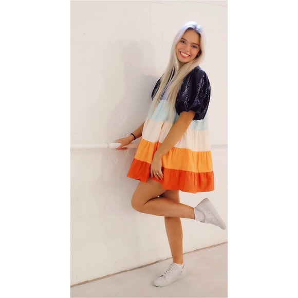 Queen of Sparkles | Stripe Dress. - Picture 6 of 16